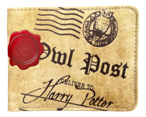 Cartera Billetera Harry Potter Hogwarts Escudo Carta