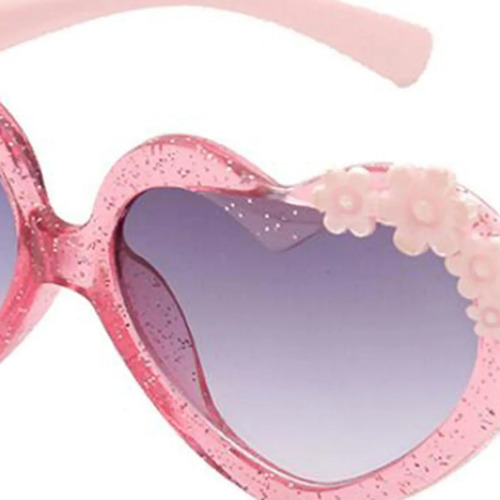 Yj1. 2 Gafas De Sol De Corazón Para Niños, Accesorio De Rosa