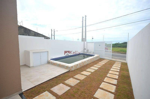 Imagem 3 de 13 de Belíssima Casa Frente Ao Mar Com 3 Dormitórios À Venda, 115 M² Por R$ 480.000 - Ca0029