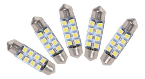 5 Lampada Torpedo 8 Leds Gol Ka Onix Siena Uno Sandero