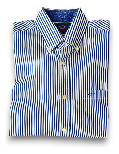 Camisa Paul & Shark Yatching Rayas Azul Blanco Hombre (Usado)