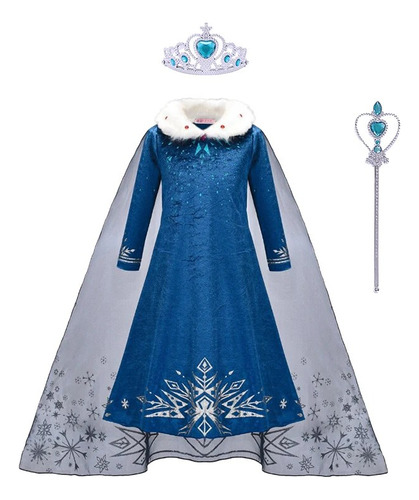 Vestido De Fiesta Frozen De Elsa Snow Queen, Disfraz De Prin