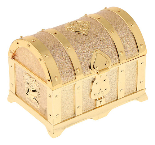 Metal Treasure Chest Jewelry Storage Box