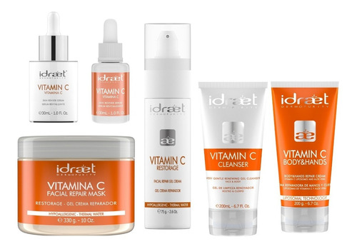 Vitamina C Idraet Crema Serums Mask Gel Limpiador