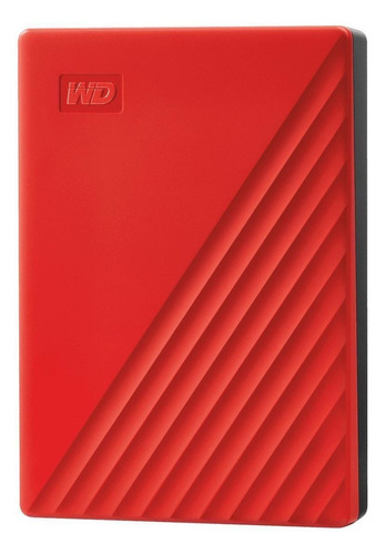 Disco Duro Externo Westerndigital My Passport 4tb, Rojo, Usb