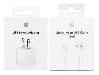 Cargador + Cable Usb Lightning Apple Original iPhone X Xs Xr