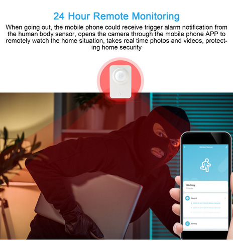 Detector De Movimiento Pir, Alerta, Sensor Wifi, Alta Sensib