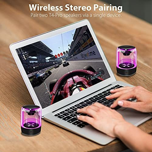 Megatek Dual T4-pro Ipx5, Bocina Bluetooth Portátil A Prueb