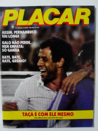 Revista Placar 674 Flamengo Gremio Piquet Basquete Fem. 1983