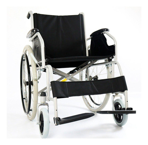 Cadeira De Rodas Em Aço Dobrável Suporta 100kg D100 Dellamed