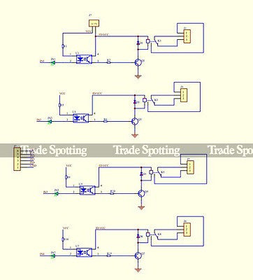 Imagen 5 de 5 de Módulo De Relé De 5v 4 Canales Sainsmart Con Optoacoplador P