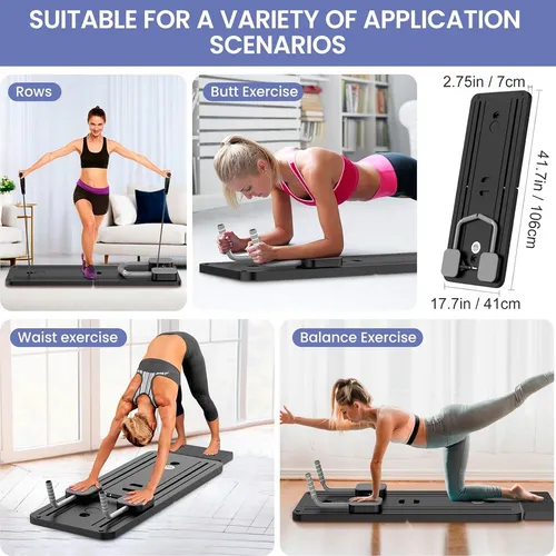 Tabla De Pilates Ejercicios Multifuncional Plegable Portatil