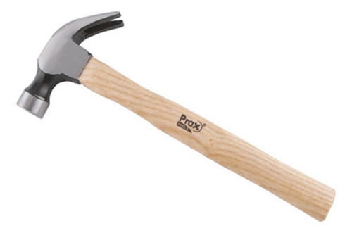 Martillo Carpintero Uña Recta Mango De Madera Prax