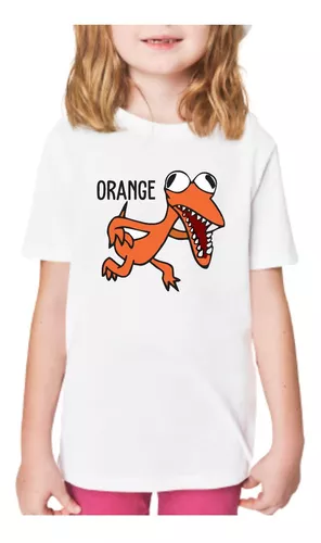 Camiseta Rainbow Friends Orange Laranja Personalizada