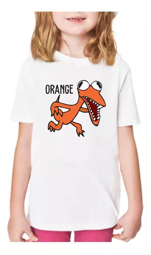 Camisa Camiseta Rainbow Friends Blue Azul Laranja Orange