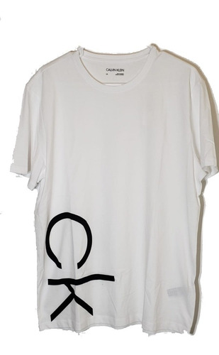Imagen 1 de 2 de Camiseta Calvin Klein Original Americana Blanca