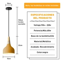 Comprar Lámpara De Techo Colgante Decorativas Moderna Para Estructura Amarillo Lamparas colgantes Lampara colgante vintage Lamparas de techo para sala Lamparas colgantes para comedor