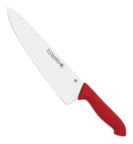 Cuchillo 3 Claveles #1340 Proflex - Rojo 20 Cm - Cocinero