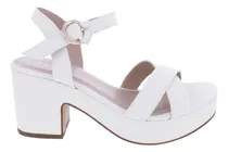 Comprar Sandalias De Tacon Ancho Y Tiras Cruzadas Charol Mujer Erez