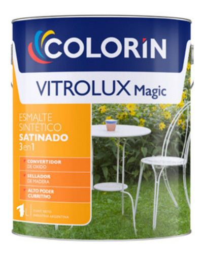 Esmalte Sintético Colorin Vitrolux Blanco Satin X 0.5 L Alfa