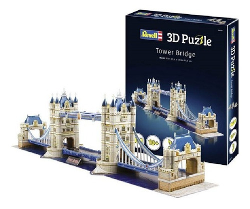 Quebra Cabeça 3d Puzzle Tower Bridge Revell 120 Peças