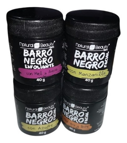 Barro Negro Facila Acne Brillo Piel Grasa Mascarilla 