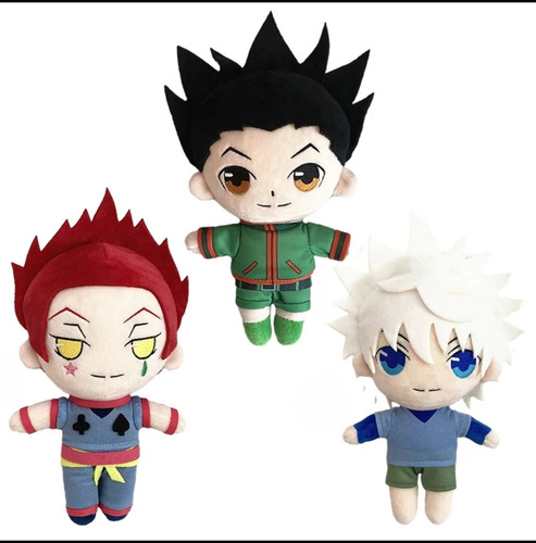 Hunter X Hunter Set 3 Peluches Gon Killua Hisoka 20 Cm (Usado)