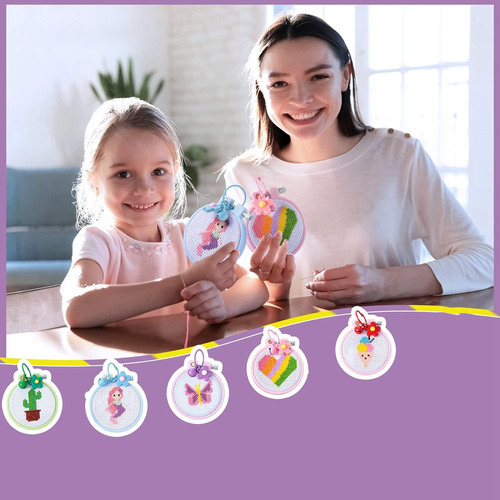 Kit De Bordado Infantil De 6 Piezas For Principiantes Con