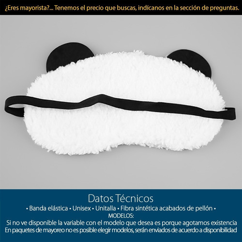 Máscara Para Dormir Con Forma De Panda/relajación Para Viaje