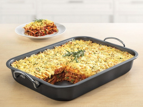 Charola Chef Betterware - Antiadherente Incluye Una Rejilla Color Negro