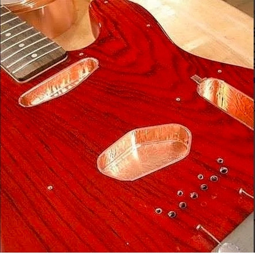 Imagem 4 de 5 de Fita Cobre Blindagem Guitarra E Baixo 2 Metros X 5cm Premium