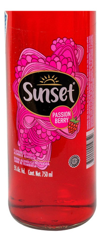 Paquete De 3 Licor Sunset Passion 750 Ml