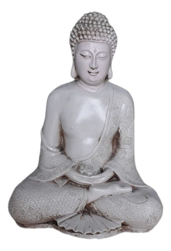 Buda Meditación Resina Feng Shui Decoración 