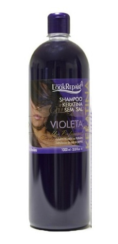 Shampoo Keratina Sin Sal Violeta 1000ml Look Repair