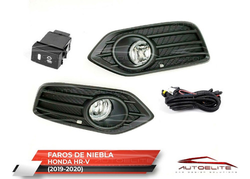 Imagen 2 de 10 de Kit Faros Niebla Honda Hr-v 2019 2020 2021 Biseles Y Switch