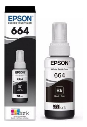 Epson T664120 Botella Tinta Negra L200/210/220/355/555/1300