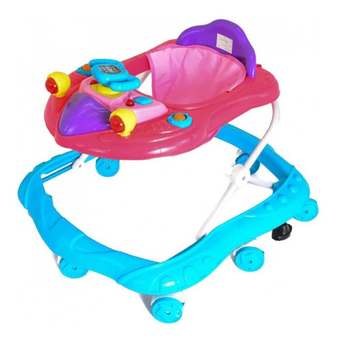 Andadera Para Bebe Caminadora Nave Espacial Melodias Color Rosa