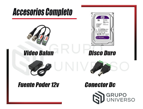 Cámaras Seguridad Dahua Kit 12 Cámaras Full Hd Audio 1tb