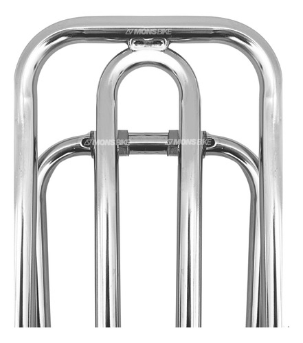 Garupa Reta De Bike Bagageiro Bicicleta Cromada Aro 20 24 26 Aço Articulado Tubular