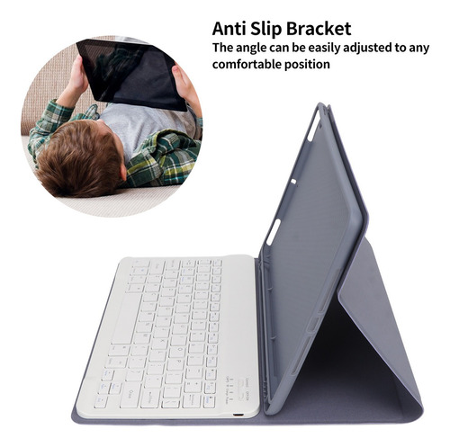 Juego De Teclado Magnético Inalámbrico Y Estuche Extraíble B