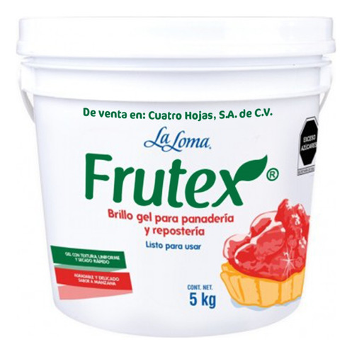 Brillo Para Frutas Y Pasteles Frutex La Loma Cubeta 5 Kg