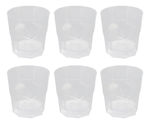 Vasos De Whisky Led Cups, 6 Unidades, Multicolor, Activados
