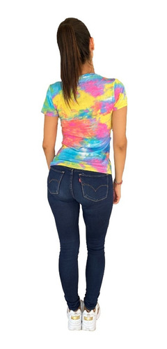 Playera Tie Dye Cuello Redondo