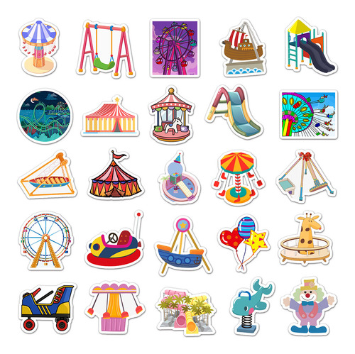 Pegatinas Divertidas De Graffiti Para Parque De Atracciones