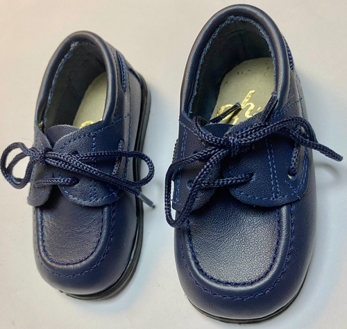 Zapatos Bebes- Con Cordones Azules- T9-