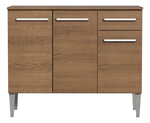 Mueble De Cocina Madesa Emilly 1.05m Con Encimera Marrón