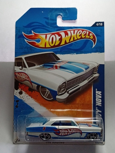 2011 Hot Wheels '66 Chevy Nova Blanco 984eej