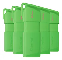 Comprar Kit 5 Memoria Usb Kingston 64gb 3.2 Data Kc-u2l64-7LG Color Verde Lisa