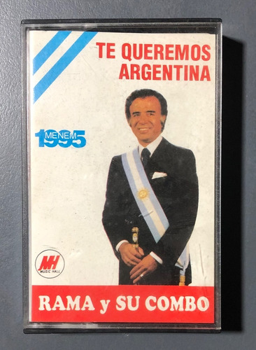 Casette Te Queremos Argentina Carlos Menem 1995