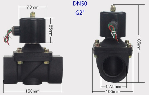 Válvula Solenoide 220v 2 '' Pulgadas Electrovalvula Dn50
